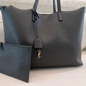 TOTE LEATHER SAINT LAURENT